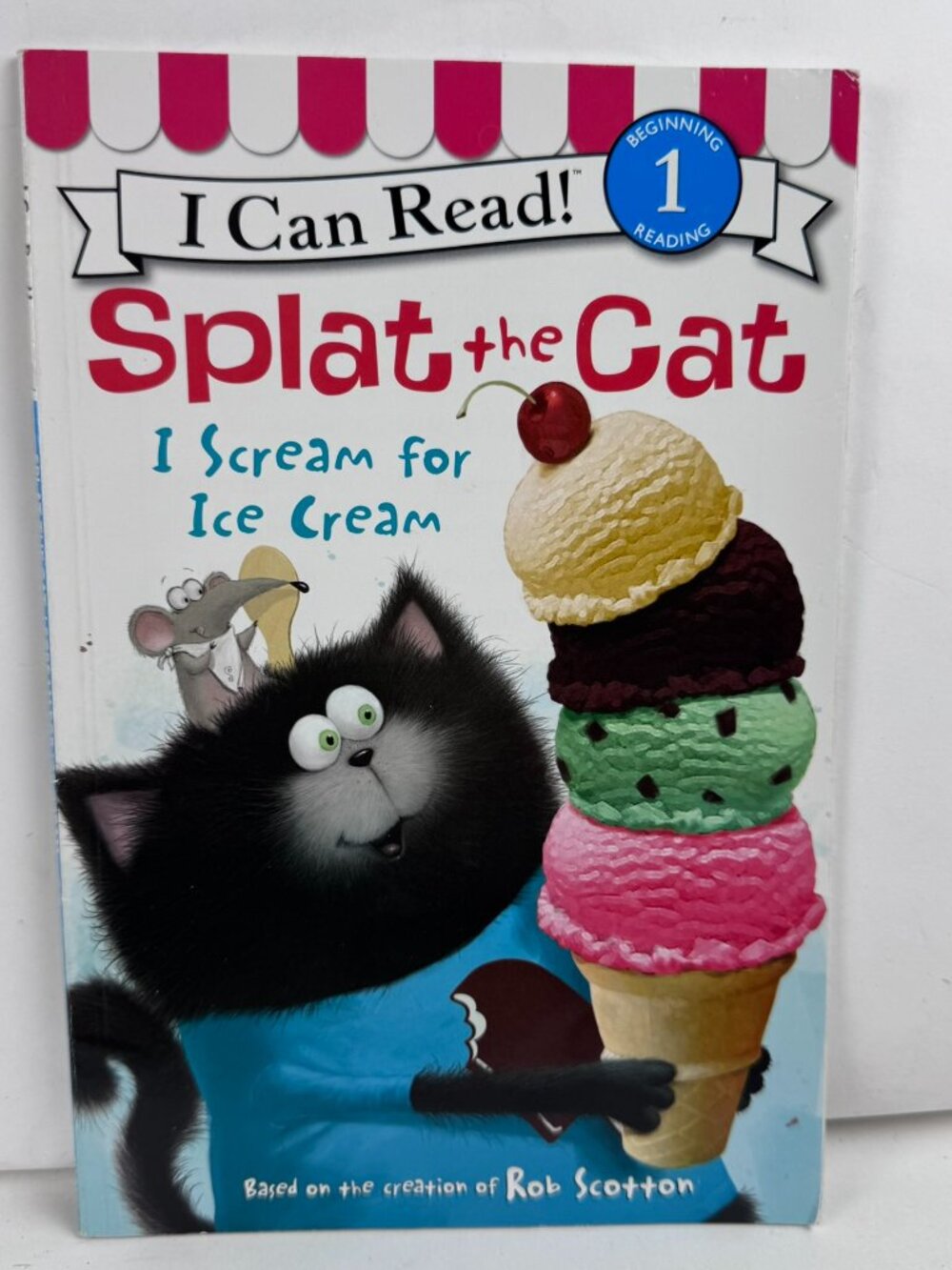 Splat the Cat I Scream for Ice Cream by Rob Scotton I Can Read Level 1 Book PB